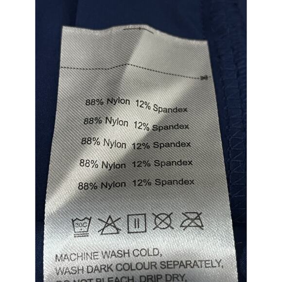 Viodia Men’s Blue Athletic Hiking Shorts Stretch Elastic Waist Zip Pocket Sz L - Picture 7 of 7